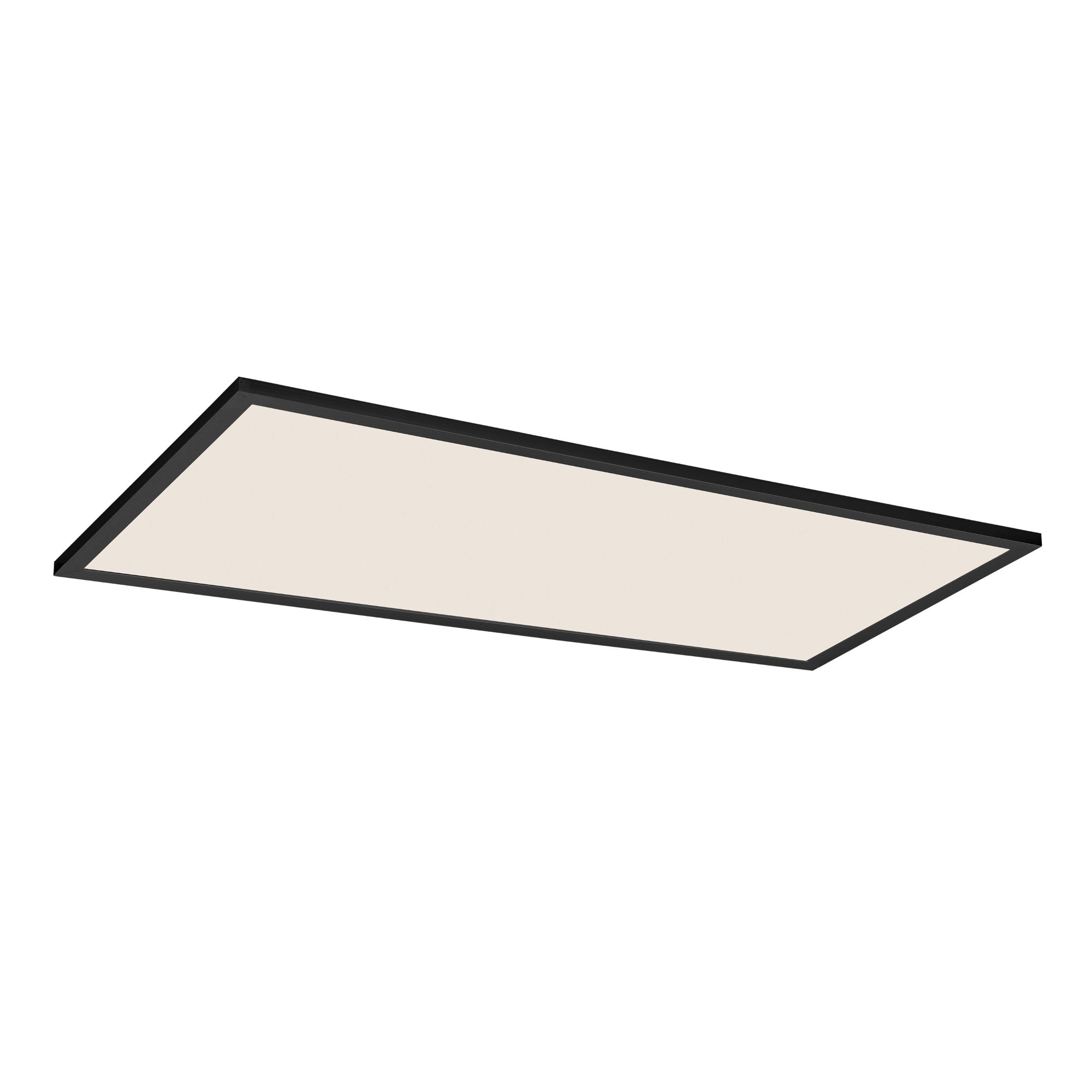 2x4 LED Flush Mount Panel, 50W, 3500lm, Selectable CCT, 120-277V, Black - Bees Lighting