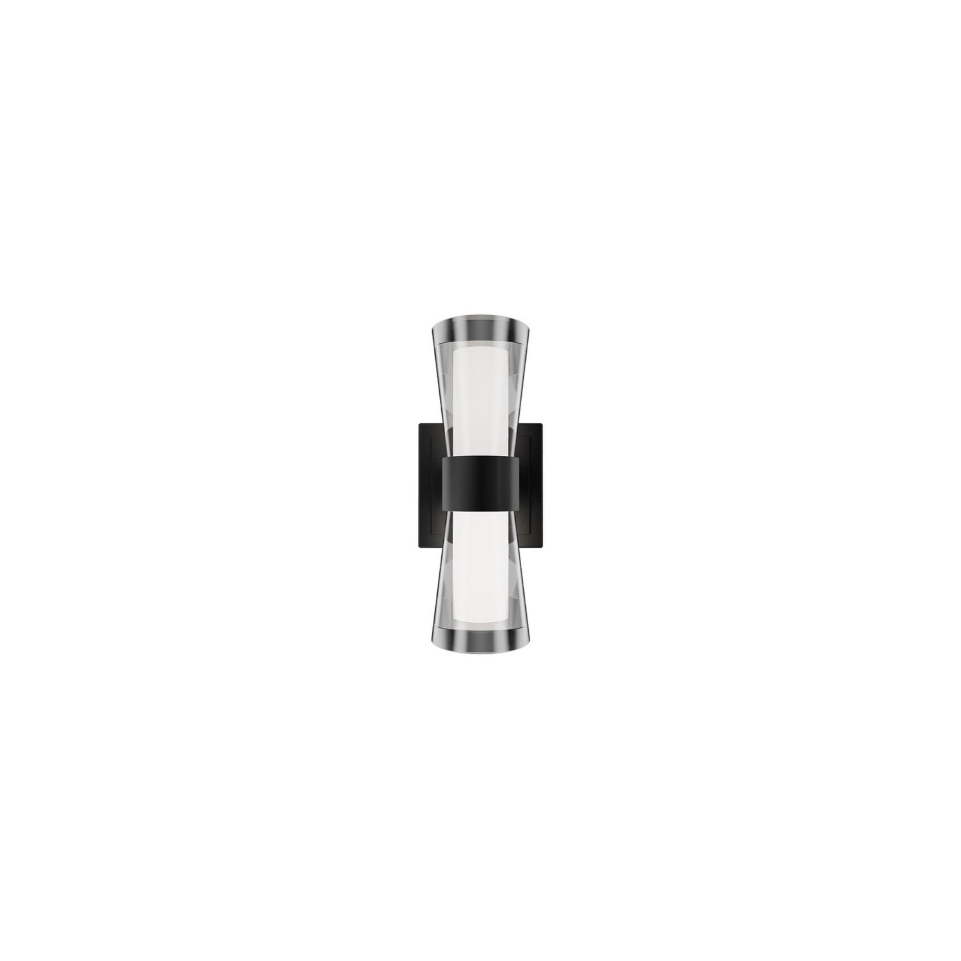 Hourglass 10" LED Wall Sconce, 4CCT, Black Finish - Bees Lighting