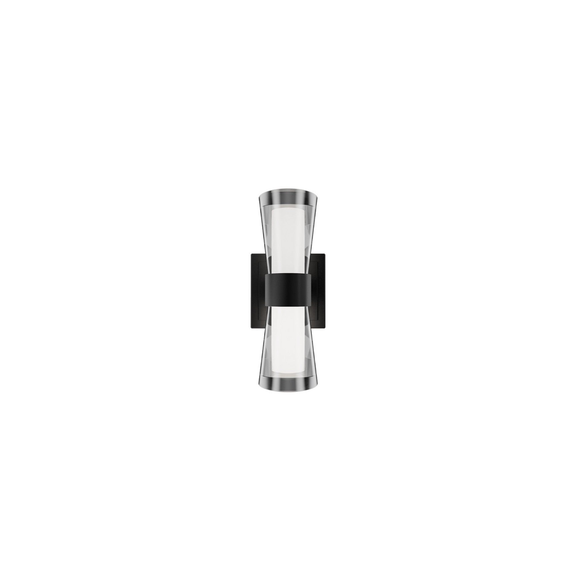 Hourglass 10" LED Wall Sconce, 4CCT, Black Finish - Bees Lighting