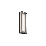 Beech 16" LED Outdoor Wall Sconce, 4CCT, Black Finish - Bees Lighting