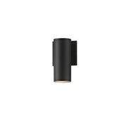 Caldera 8" LED Outdoor Wall Sconce, Black Finish - Bees Lighting