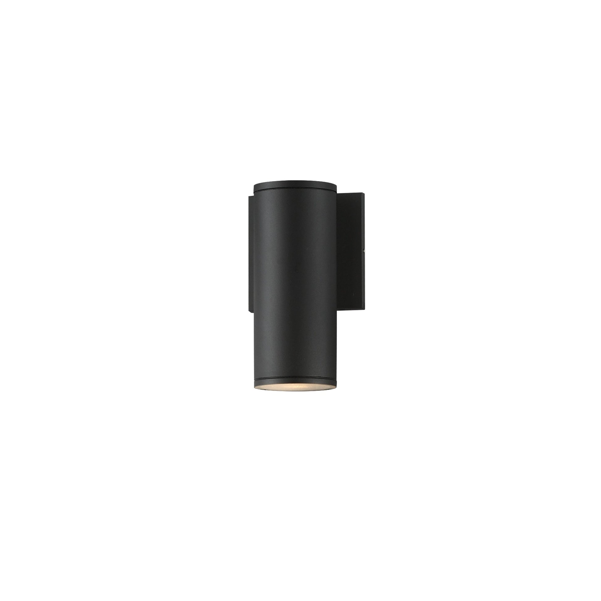 Caldera 8" LED Outdoor Wall Sconce, Black Finish - Bees Lighting