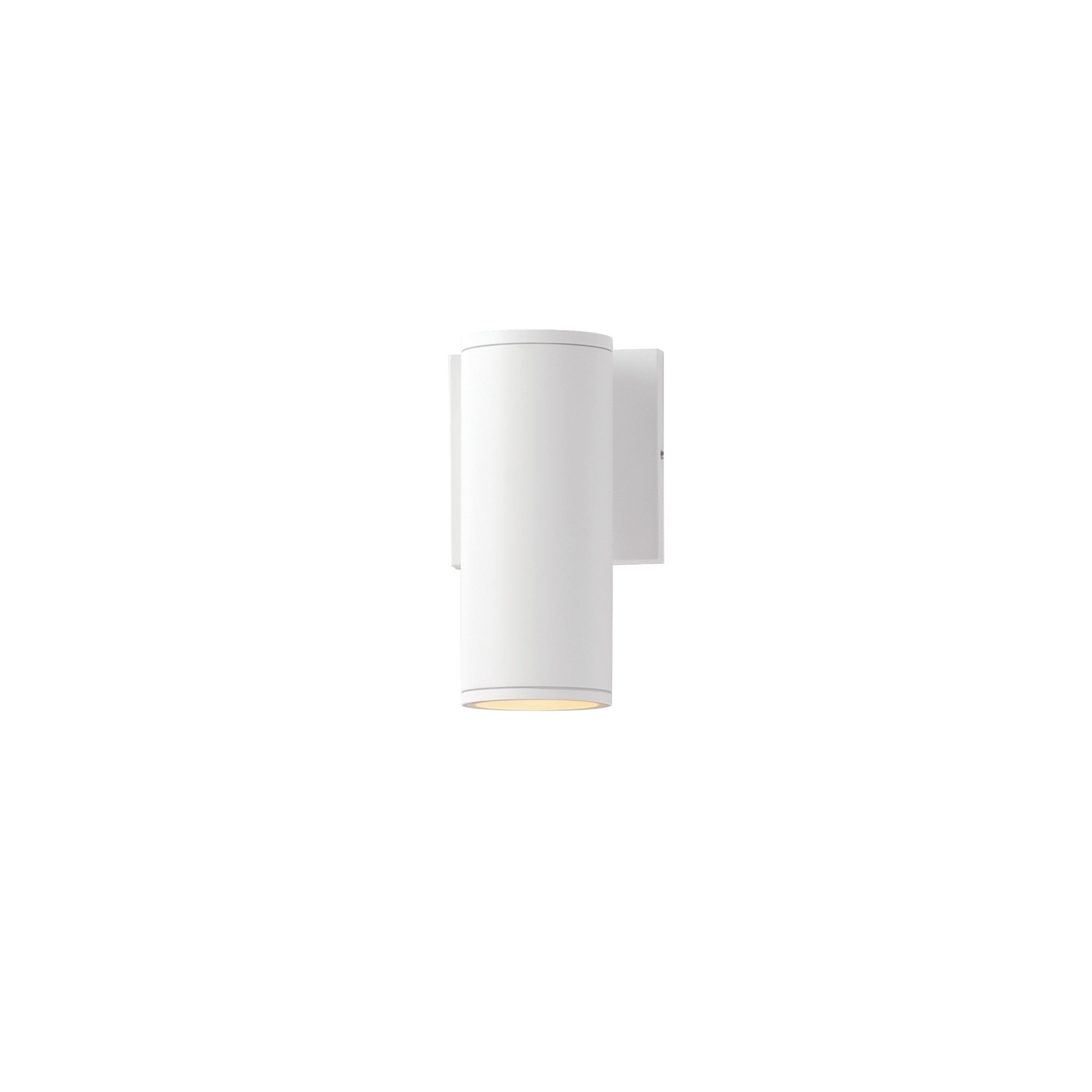 Caldera 8" LED Outdoor Wall Sconce, White Finish - Bees Lighting