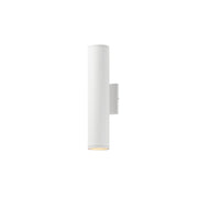 Caldera 15" LED Outdoor Wall Sconce, White Finish - Bees Lighting