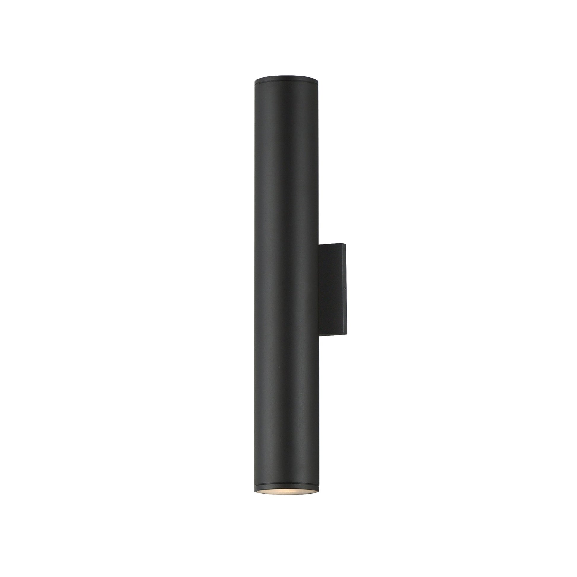 Caldera 20" LED Outdoor Wall Sconce, Black Finish - Bees Lighting