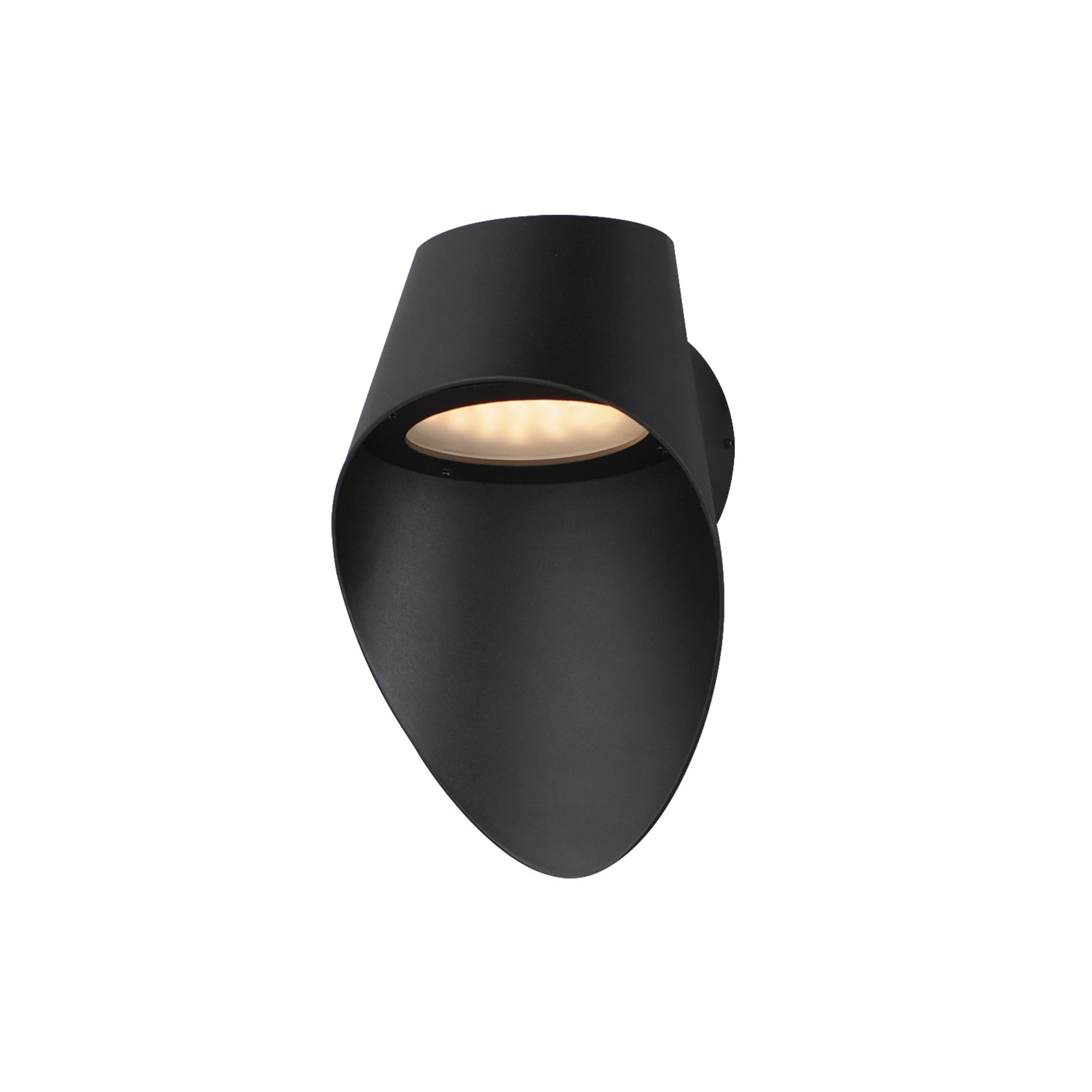 Cape 9" LED Outdoor Wall Sconce, Black Finish - Bees Lighting