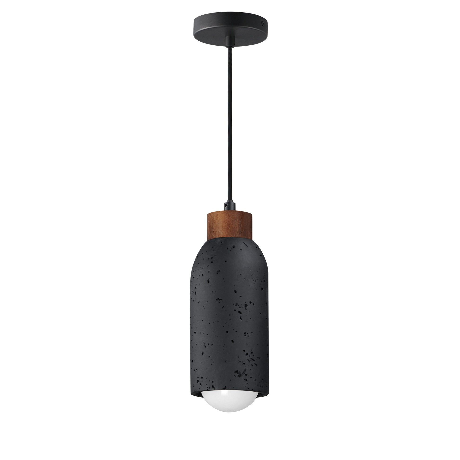 Pompeii 11" Pendant, Lava / Black Finish - Bees Lighting