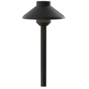 Stepped Dome 15" Path Light, 2700K, Black Textured