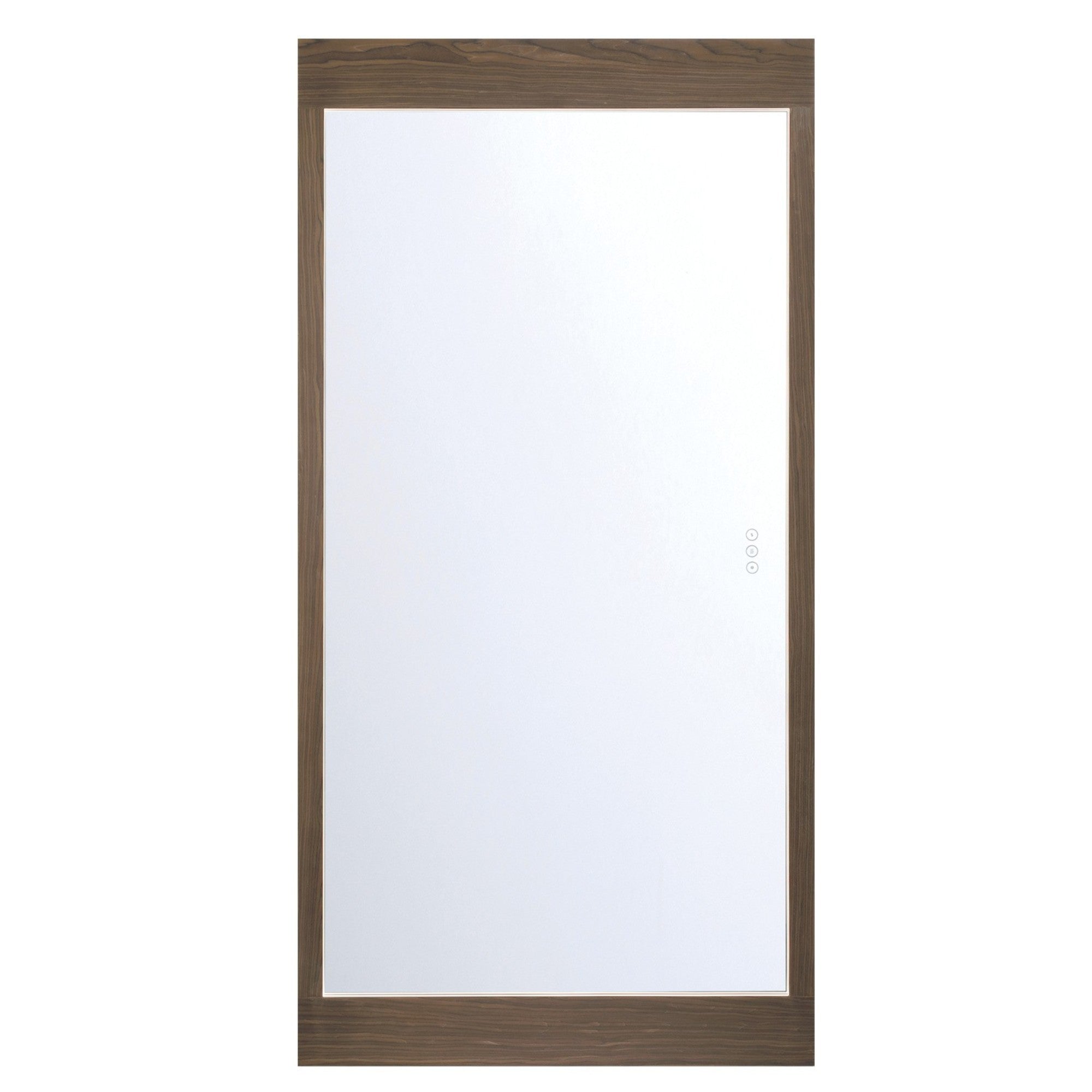 Mogano 60" Free Standing LED Mirror, Dark Walnut Wood Finish - Bees Lighting