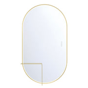 Linden 42" LED Mirror, Gold Finish - Bees Lighting