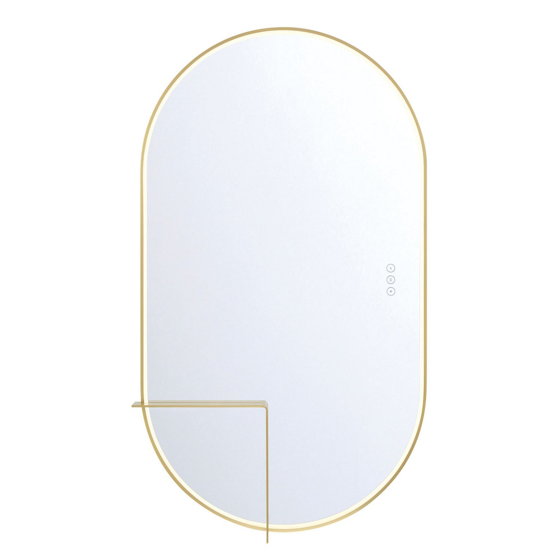 Linden 42" LED Mirror, Gold Finish - Bees Lighting