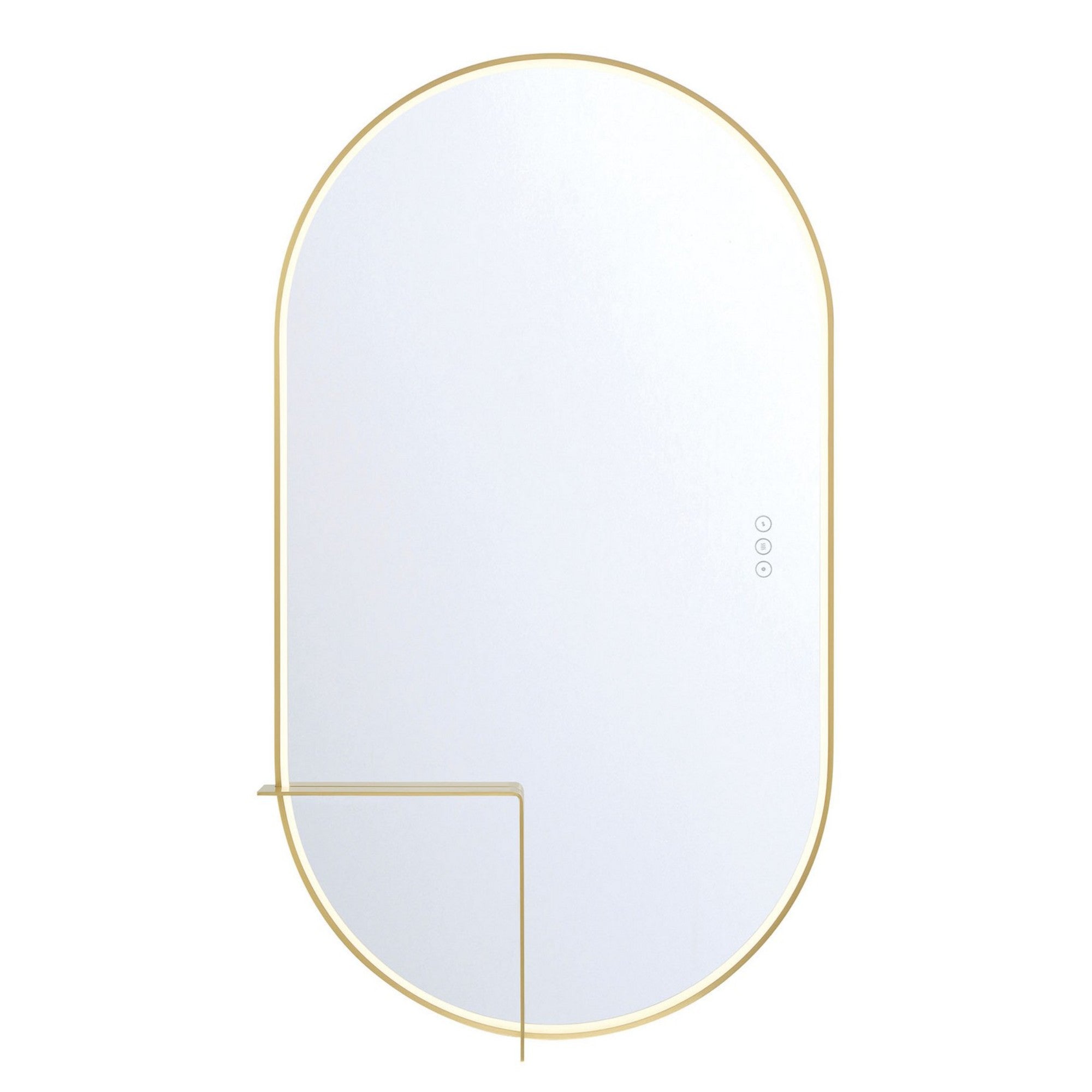 Linden 42" LED Mirror, Gold Finish - Bees Lighting