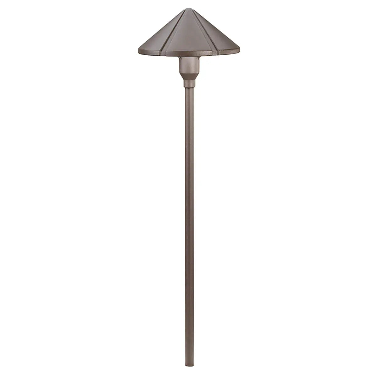 Center Mount 3000K LED Path Light, Textured Architectural Bronze - Bees Lighting