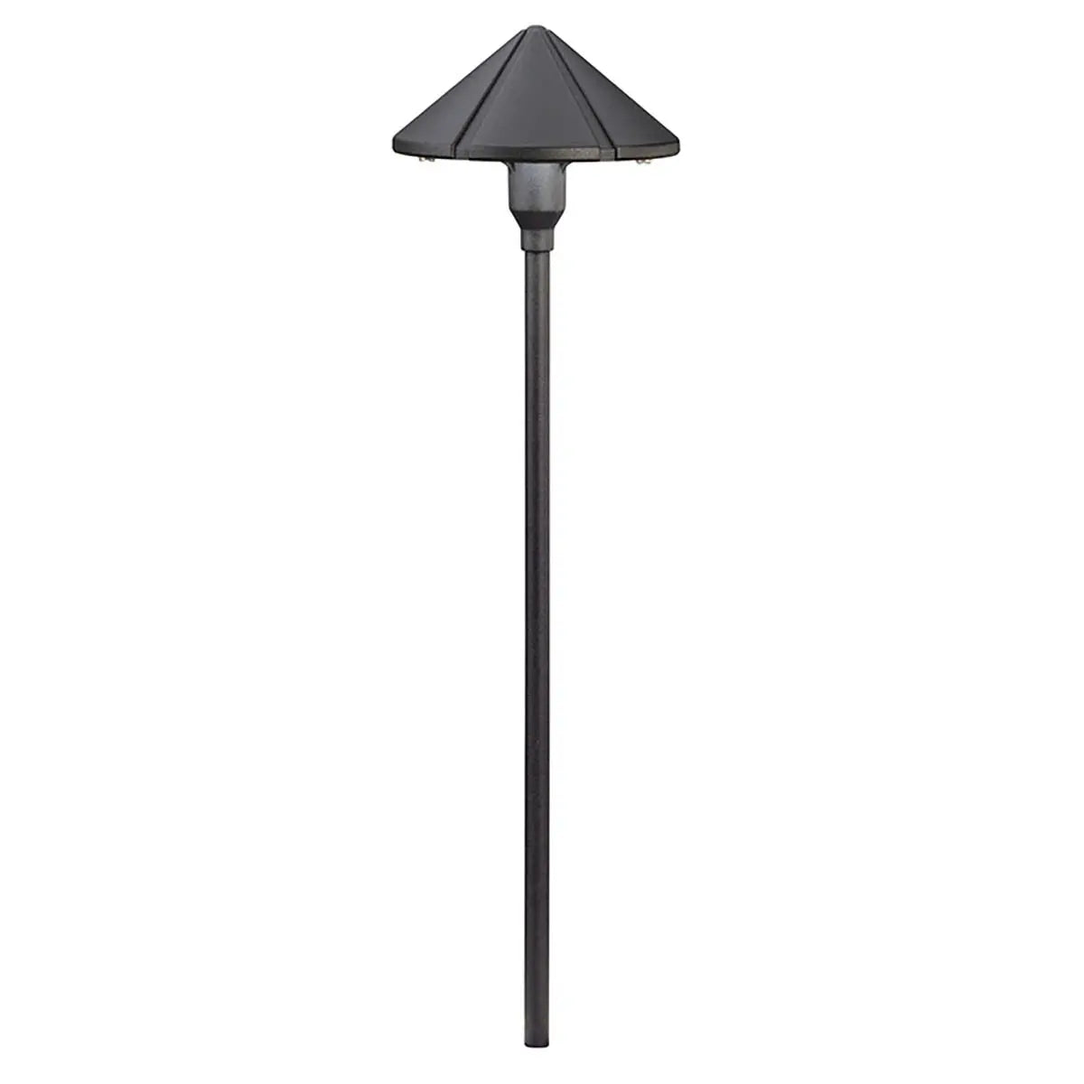 Center Mount 3000K LED Path Light, Textured Black - Bees Lighting