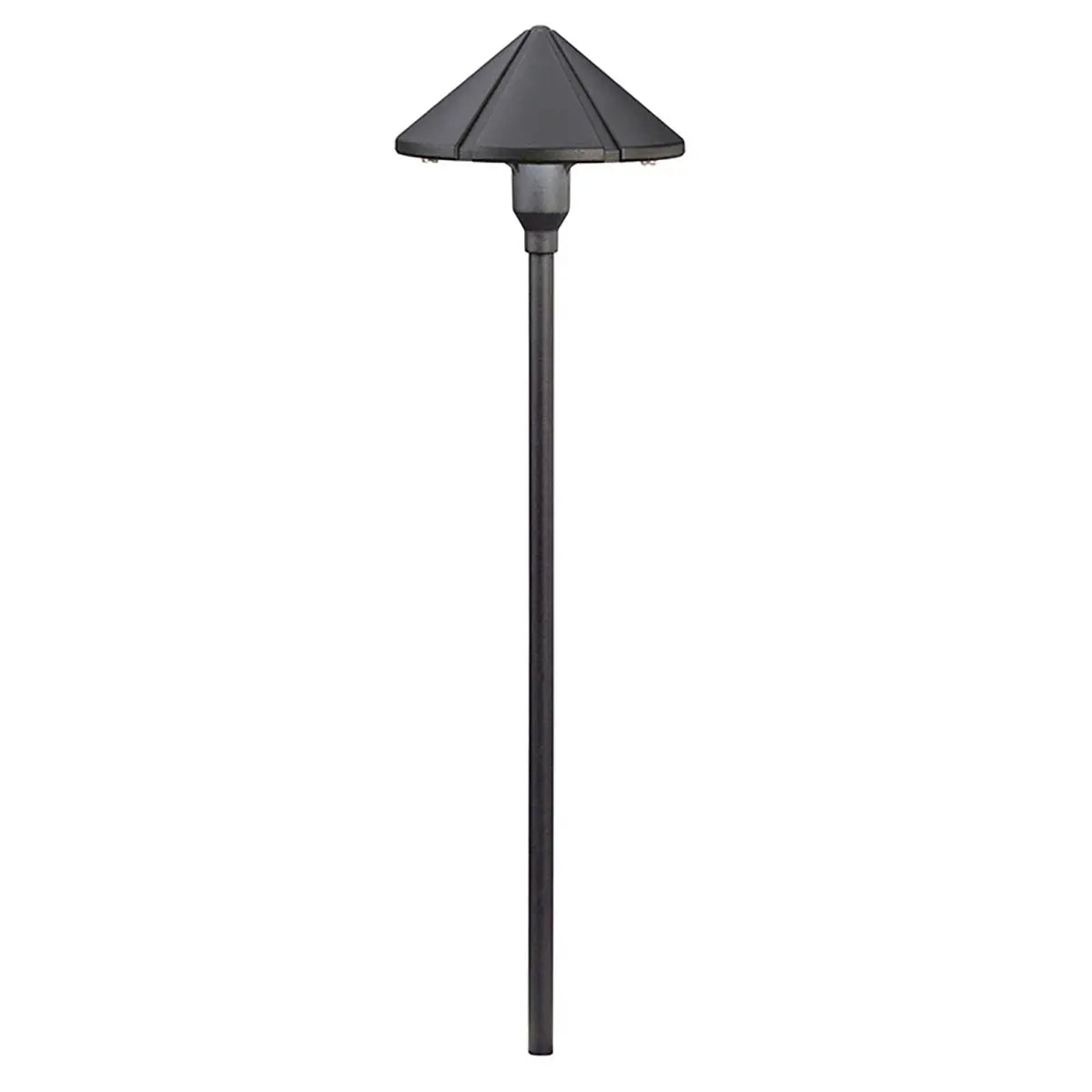 Center Mount 2700K LED Path Light, Textured Black - Bees Lighting