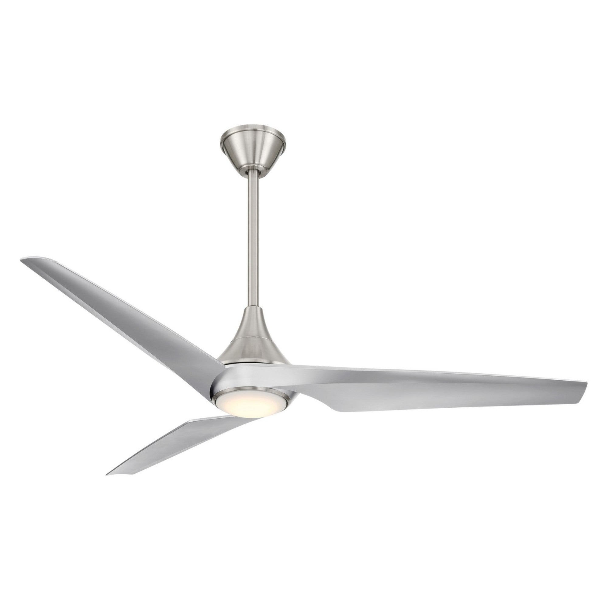 Switch 60" 3-Blade LED Smart Dual Mount Ceiling Fan, Brushed Nickel - Bees Lighting