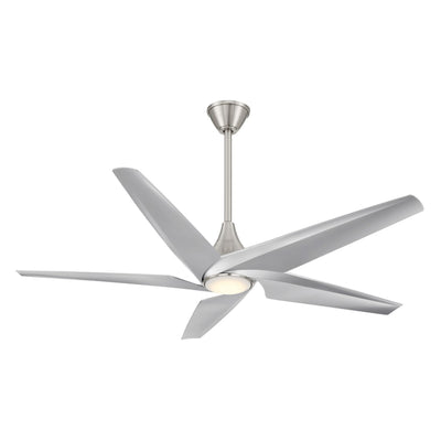Switch 60" 5-Blade LED Smart Dual Mount Ceiling Fan, Brushed Nickel