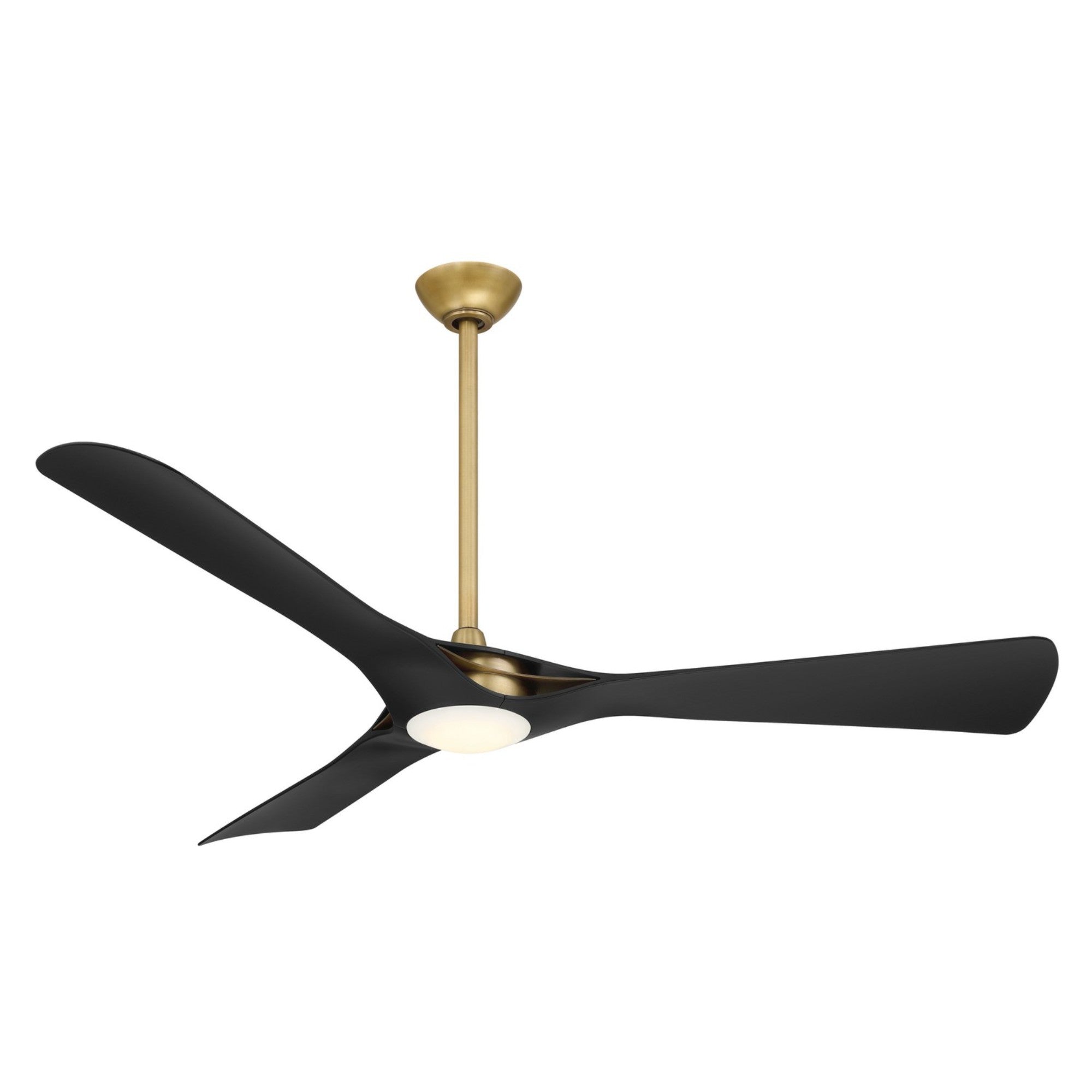 Bridge 60" Brass & Black Coal LED Smart Ceiling Fan - Bees Lighting