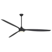 Pierce 84" Black Coal Large LED Smart Ceiling Fan - Bees Lighting
