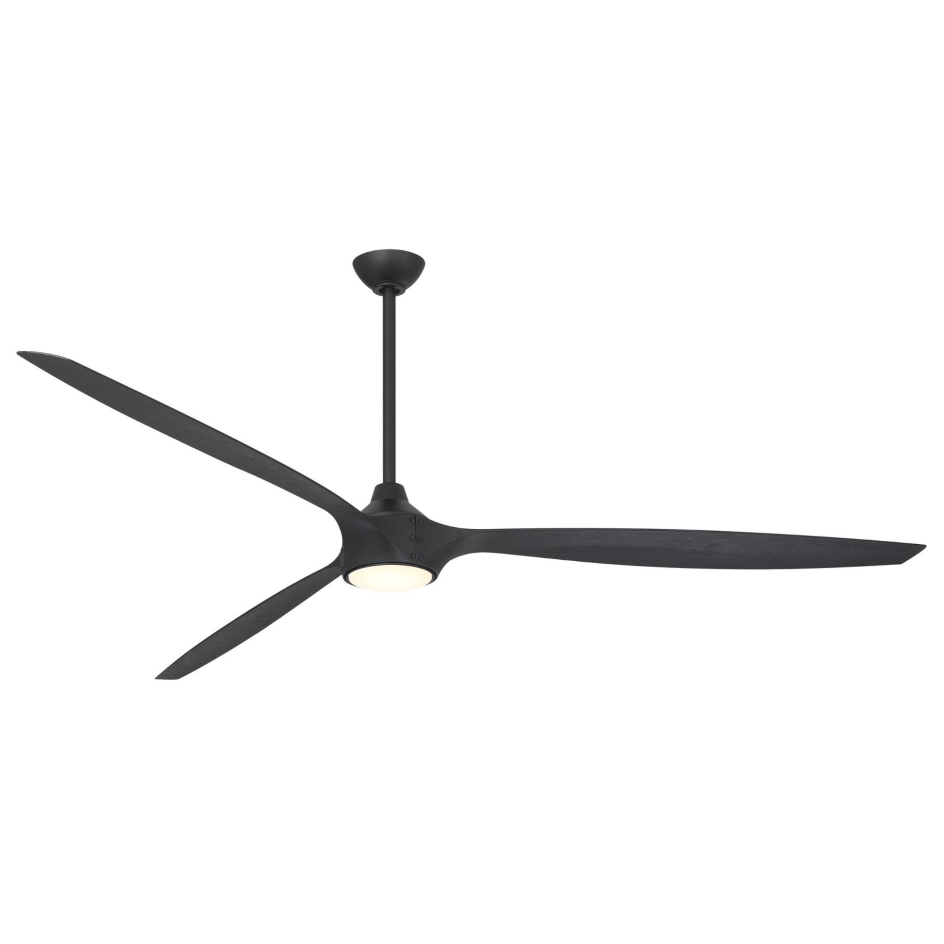 Pierce 84" Black Coal Large LED Smart Ceiling Fan - Bees Lighting