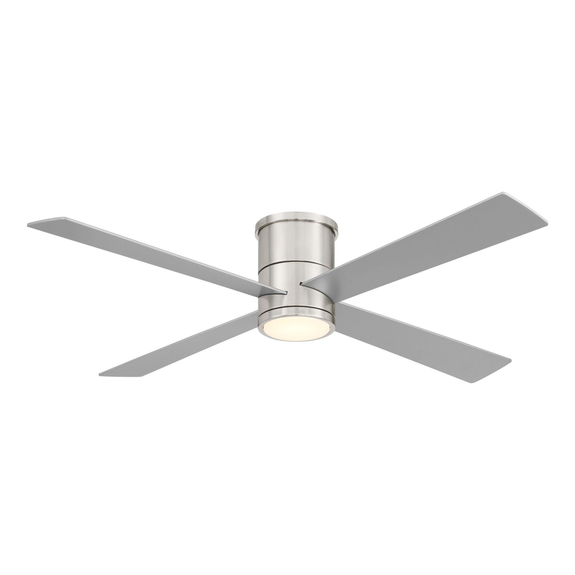 Falco Flush 54" LED Flush Mount Ceiling Fan, Brushed Nickel - Bees Lighting