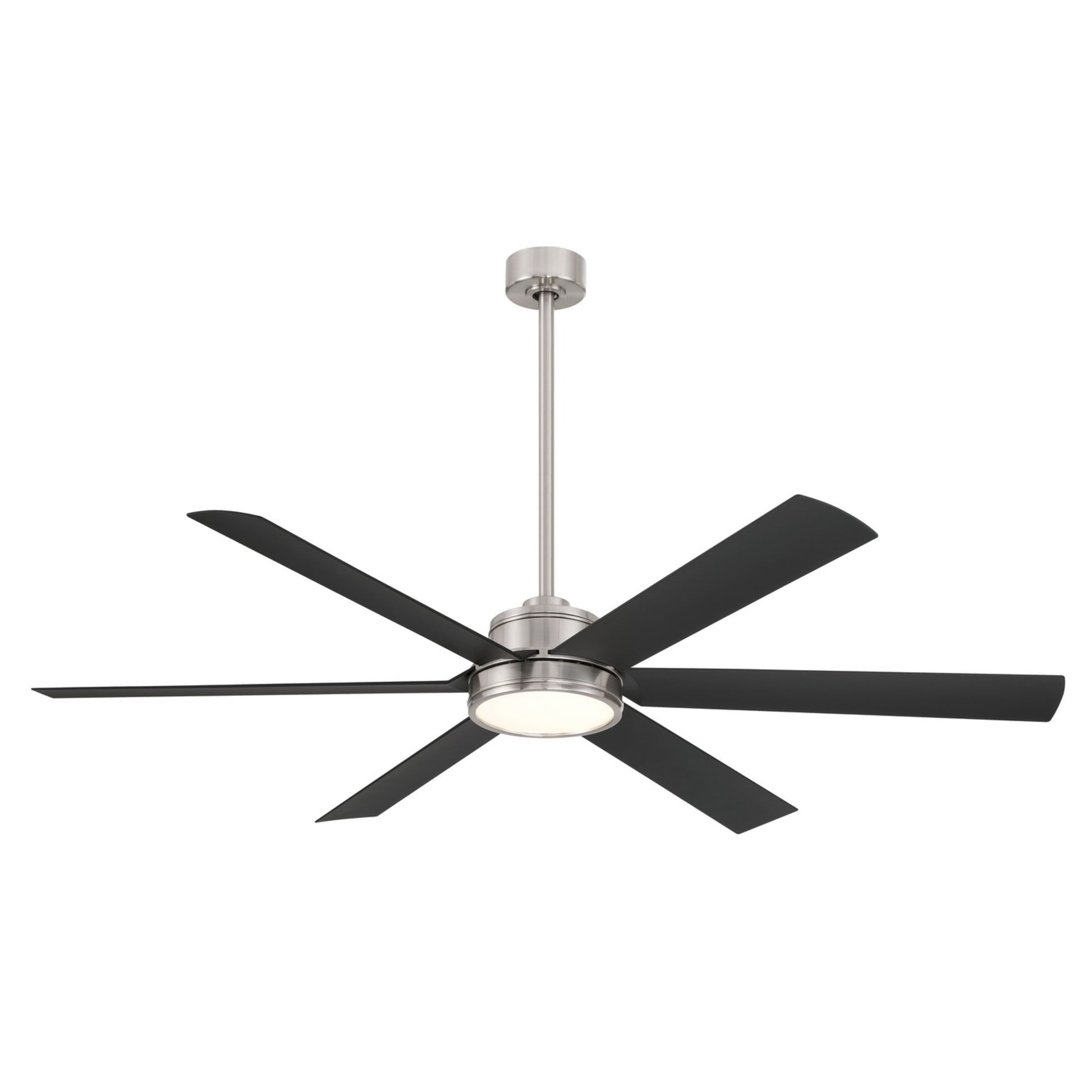 Cairo 65" Nickel Smart Ceiling Fan with Light - Bees Lighting
