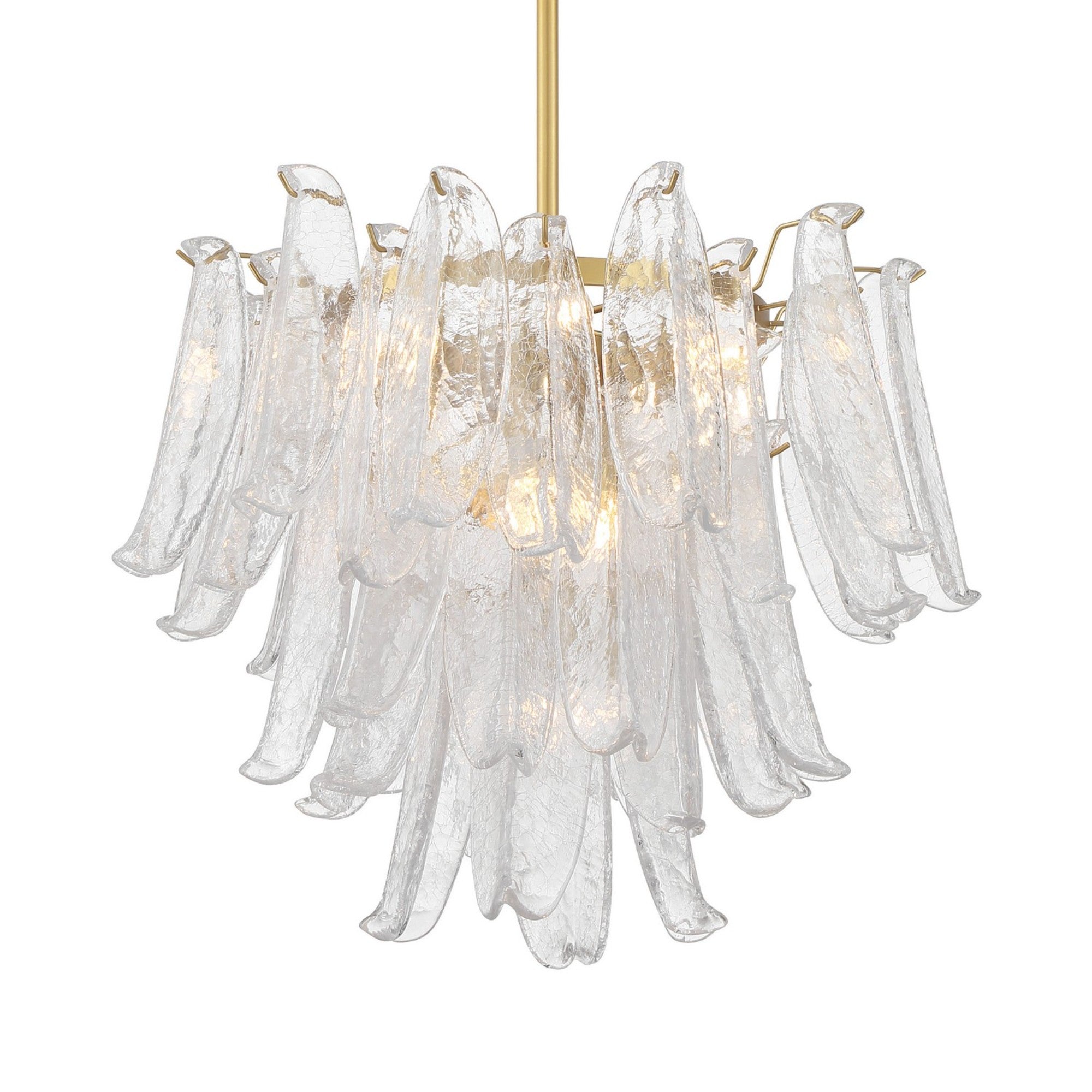 Regent 23" 9-Light Chandelier, Legacy Brass with White Glass Finish - Bees Lighting