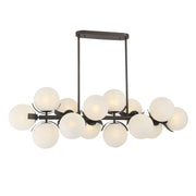 Vino 57" 14-Light Island Light, Dark Bronze Finish - Bees Lighting