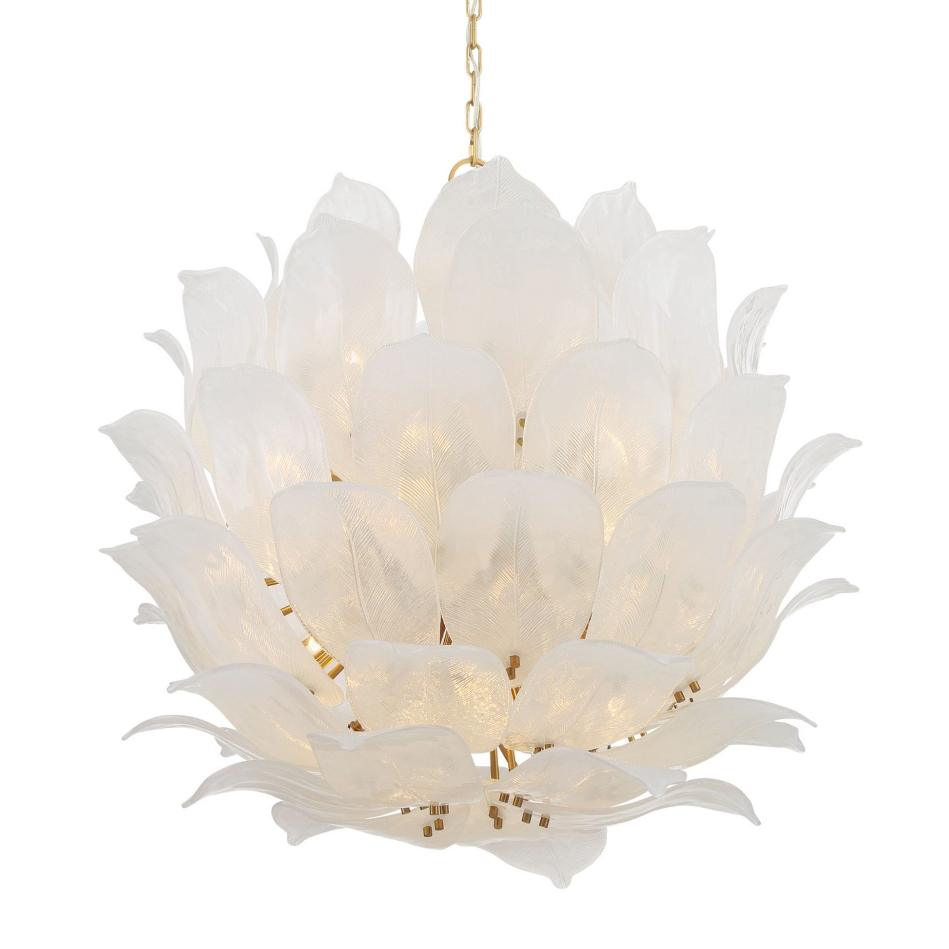 Orchid 37" 24-Light Pendant, Legacy Brass Finish - Bees Lighting
