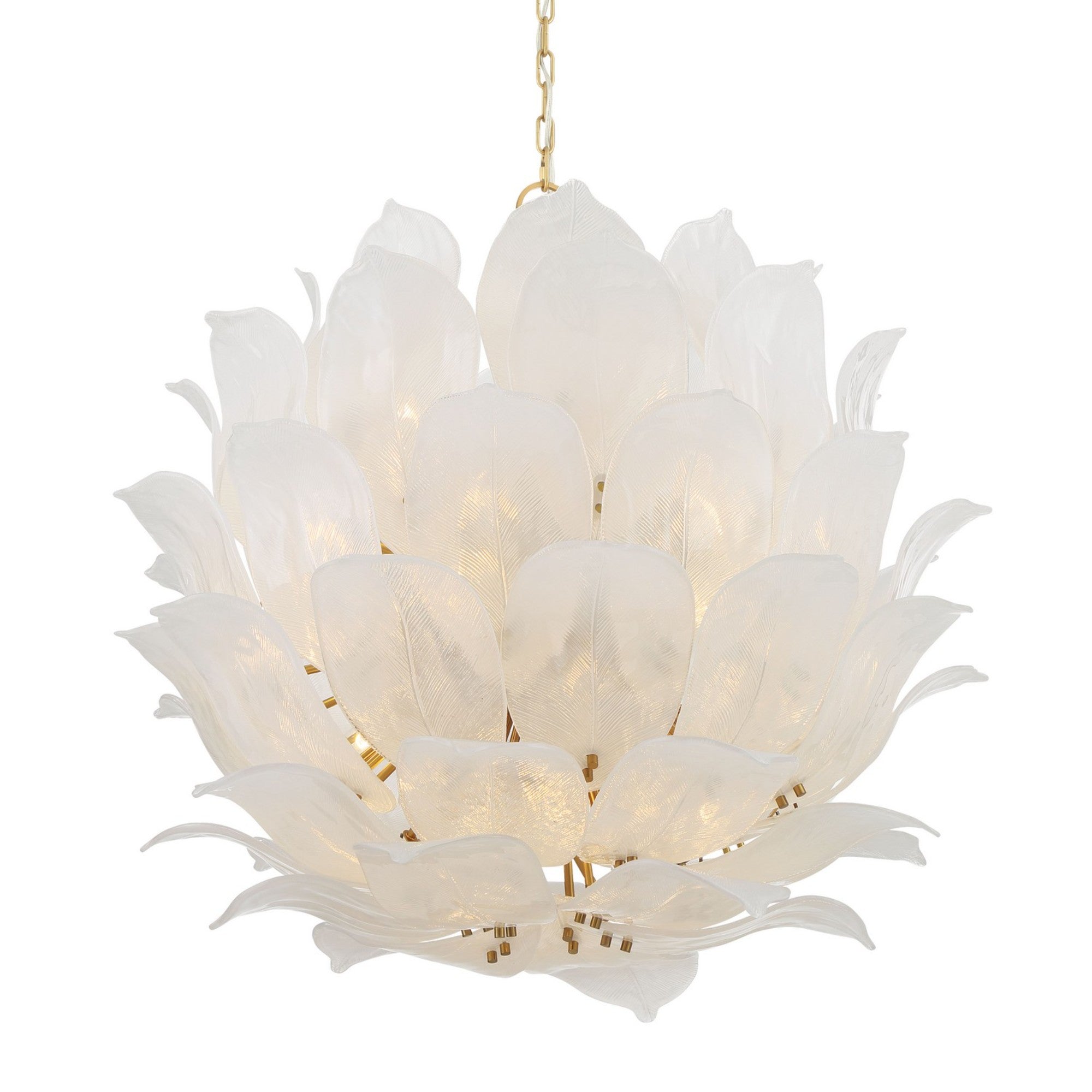 Orchid 37" 24-Light Pendant, Legacy Brass Finish - Bees Lighting