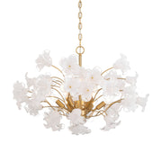 Bloome 29" 6-Light Chandelier, Legacy Brass Finish - Bees Lighting