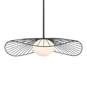 Langley 24" Pendant, Dark Matte Black Finish - Bees Lighting