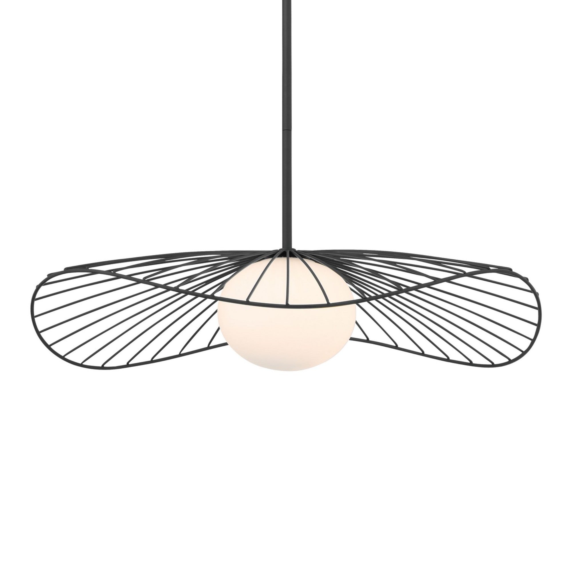 Langley 24" Pendant, Dark Matte Black Finish - Bees Lighting