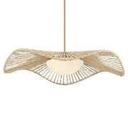 Longfield 36" 2-Light Pendant, Legacy Brass Finish - Bees Lighting