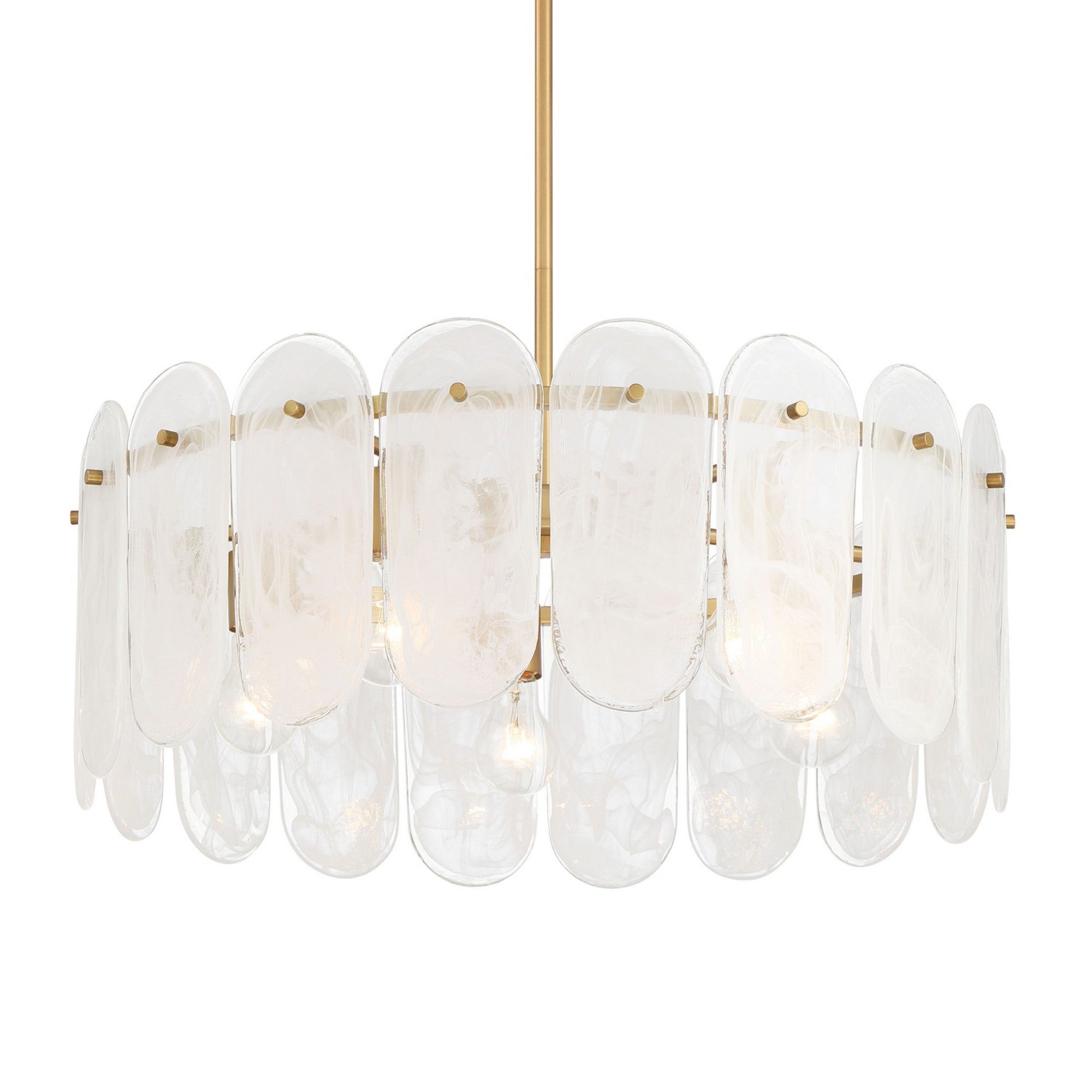 Oldmill 25" 5-Light Pendant, Legacy Brass Finish - Bees Lighting