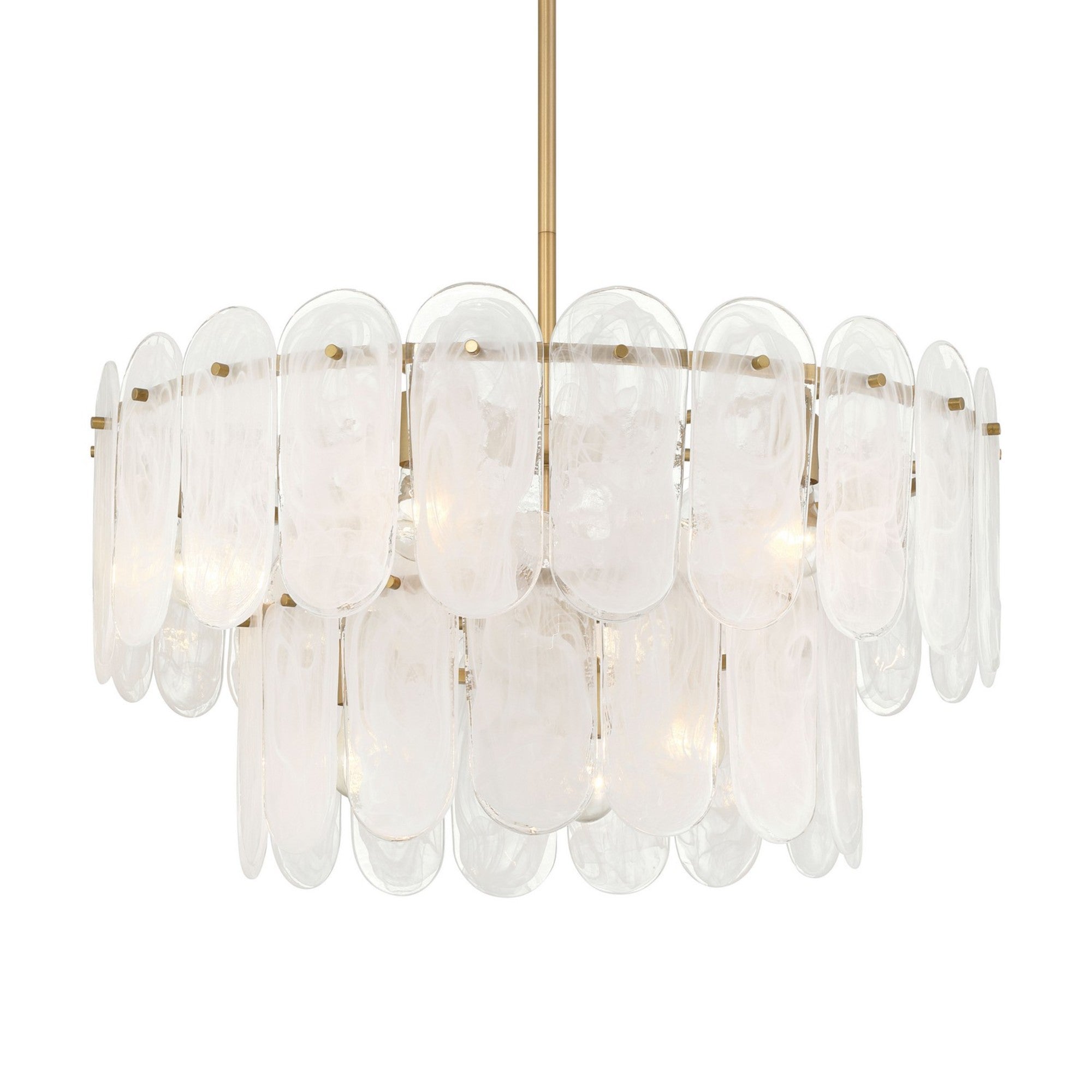 Oldmill 30" 9-Light Pendant, Legacy Brass Finish - Bees Lighting