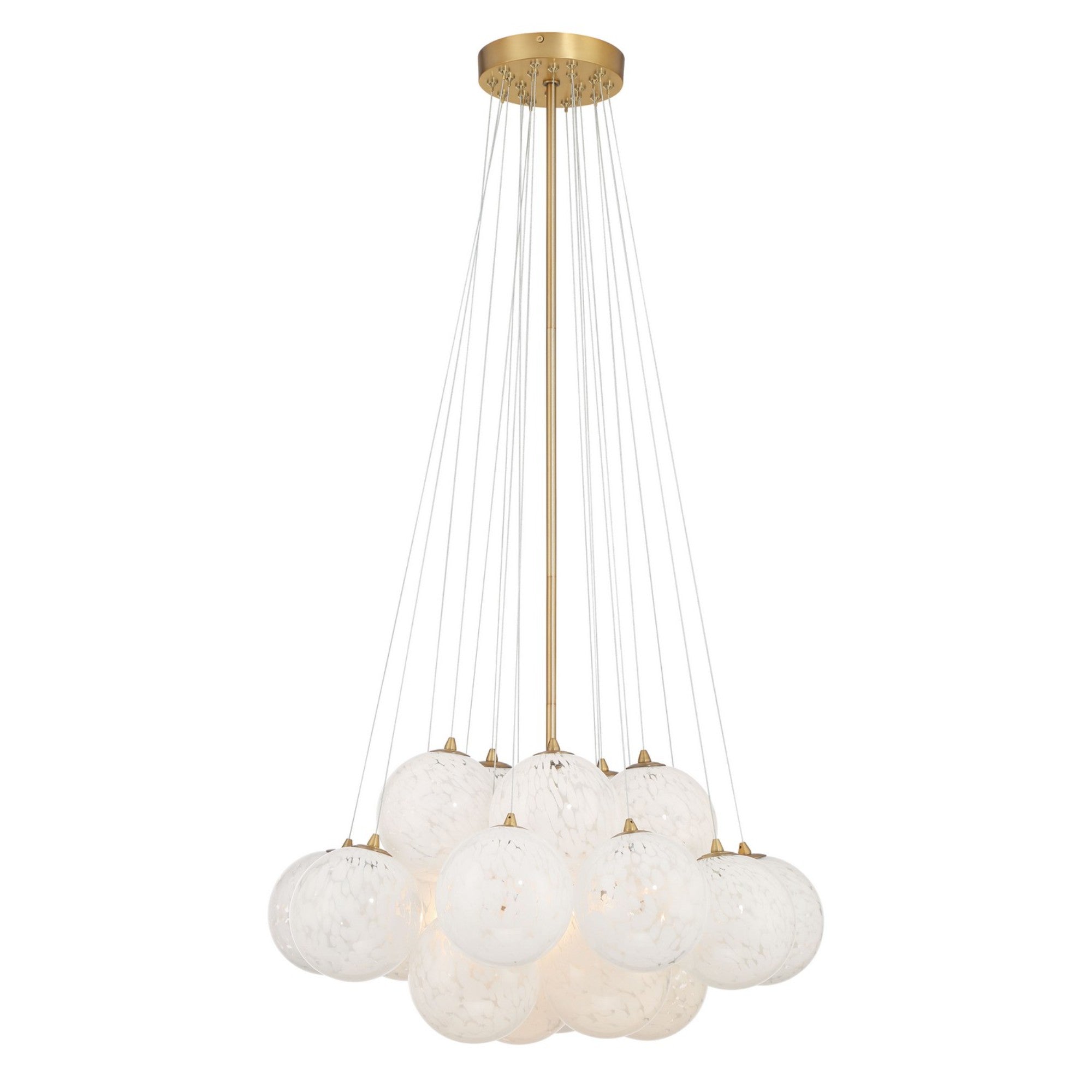 Langford 25" 5-Light Pendant, Legacy Brass Finish - Bees Lighting
