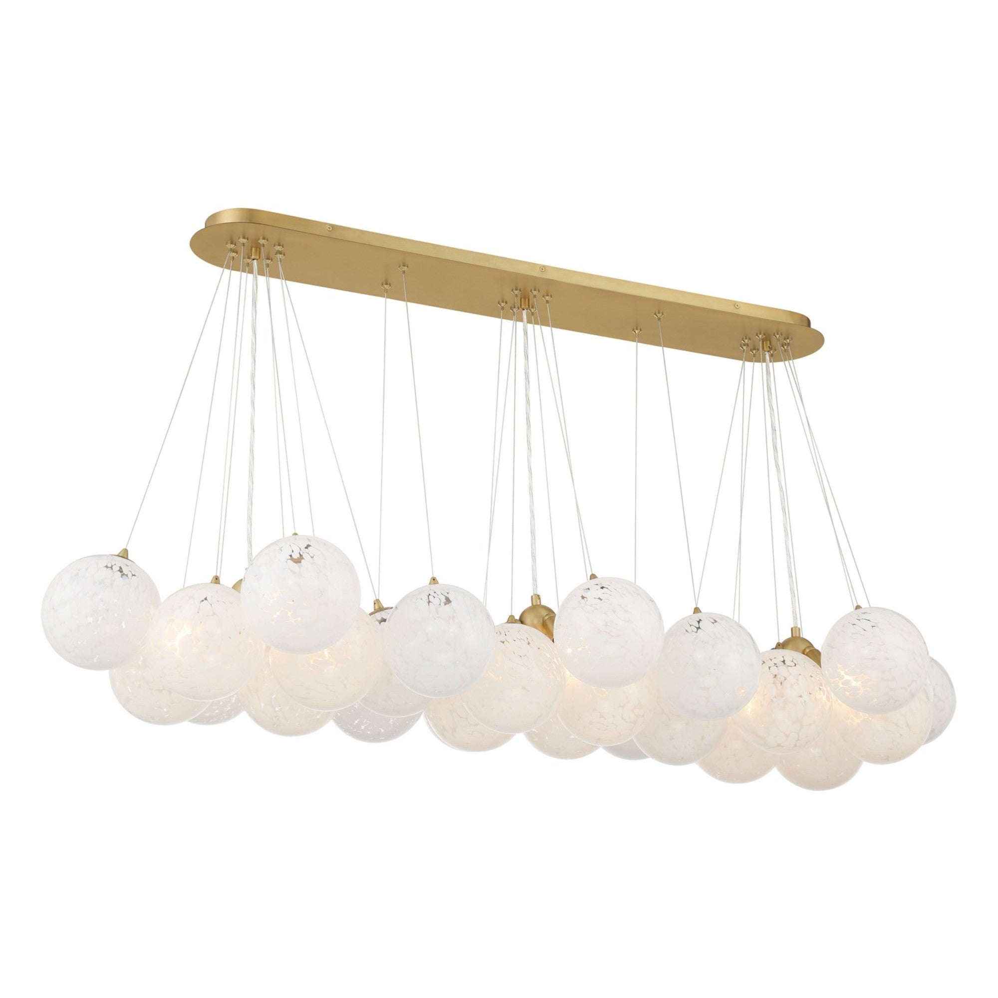 Langford 55" 12-Light Island Light, Legacy Brass Finish - Bees Lighting