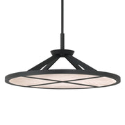 Stiles 28" LED Pendant, Sand Coal Finish - Bees Lighting