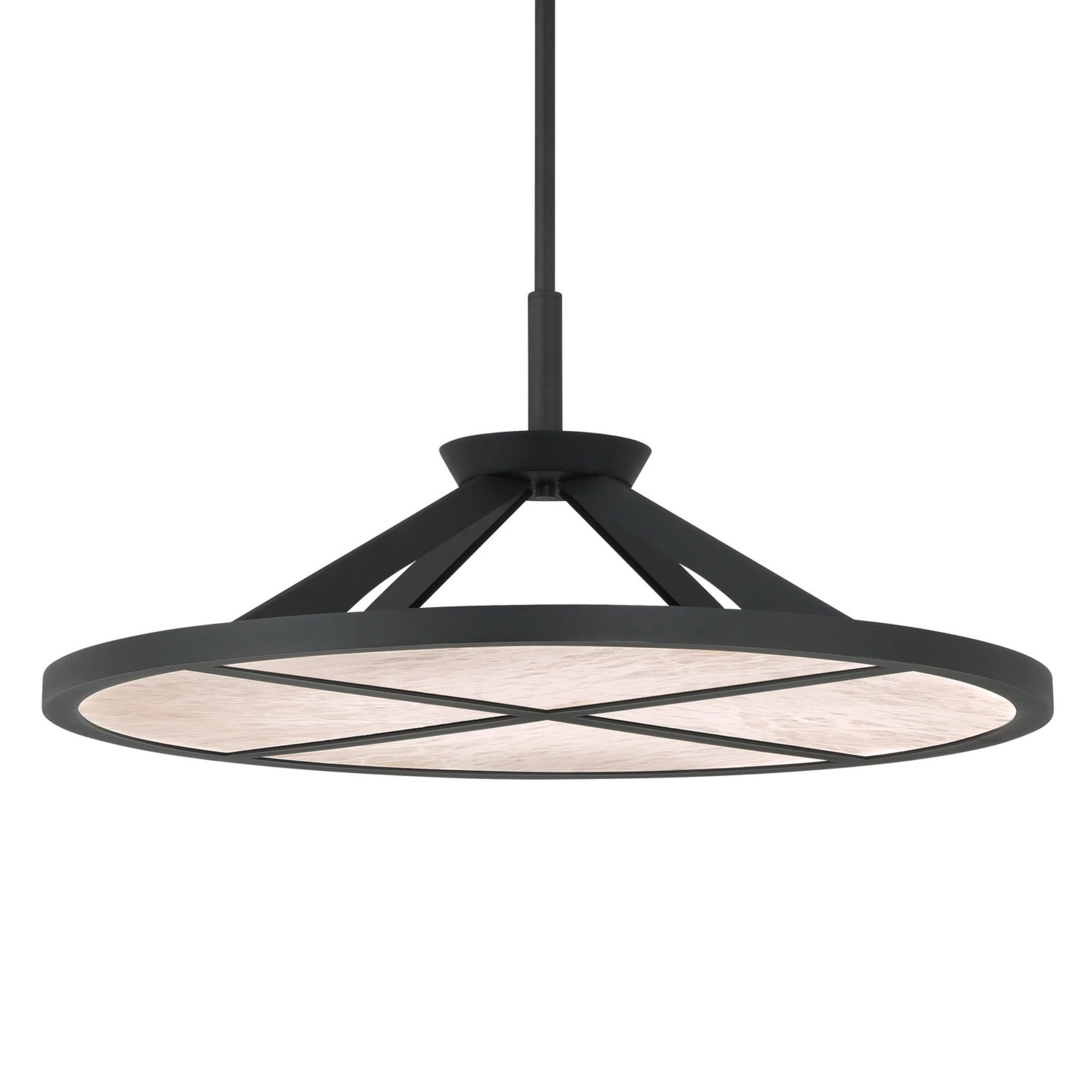 Stiles 28" LED Pendant, Sand Coal Finish - Bees Lighting