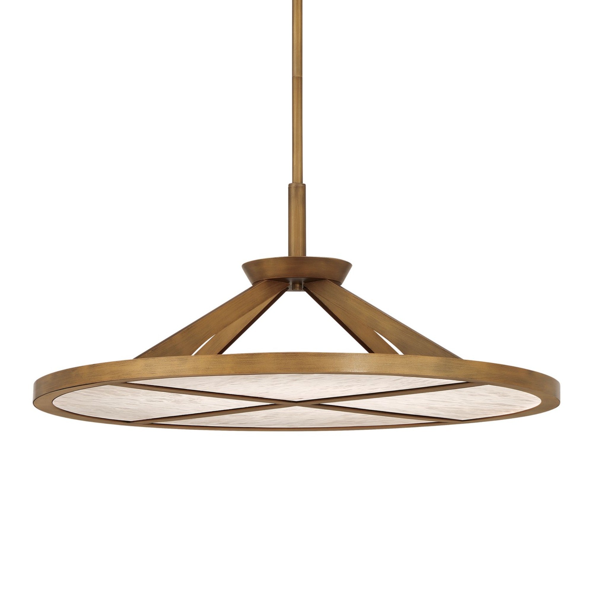 Stiles 28" LED Pendant, Ashen Gold Finish - Bees Lighting