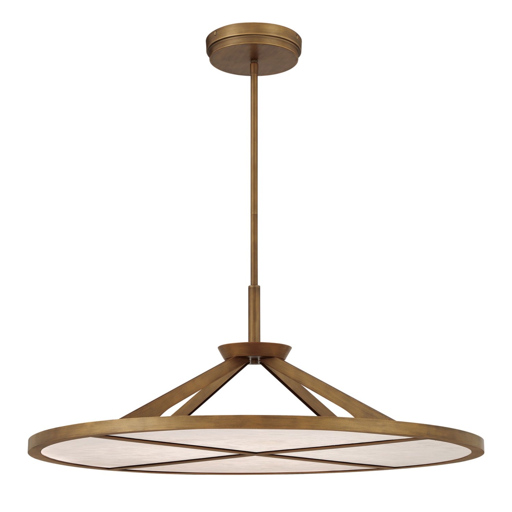 Stiles 36" LED Pendant, Ashen Gold Finish - Bees Lighting