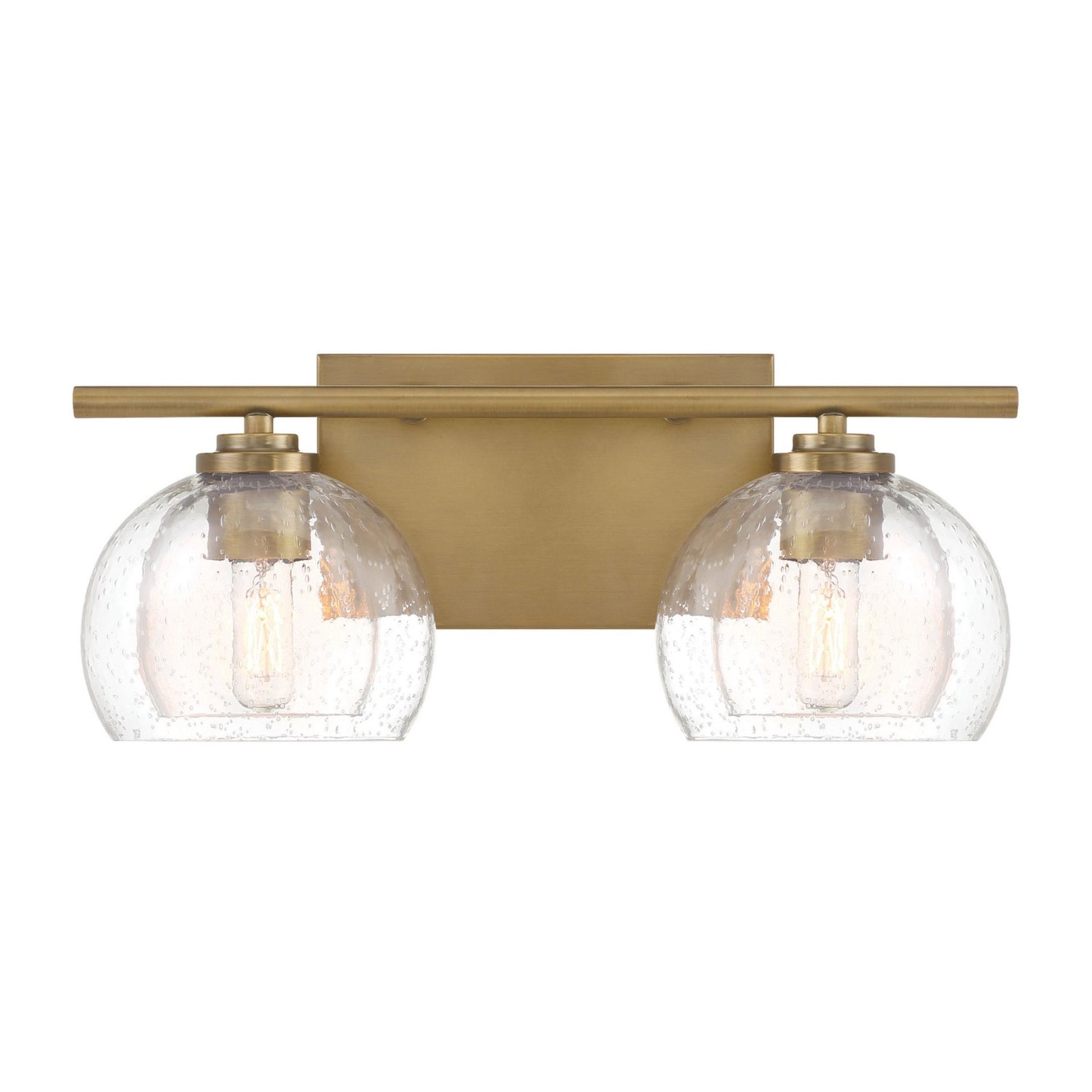 Glint 16" 2-Light Bath Vanity, Legacy Brass Finish - Bees Lighting