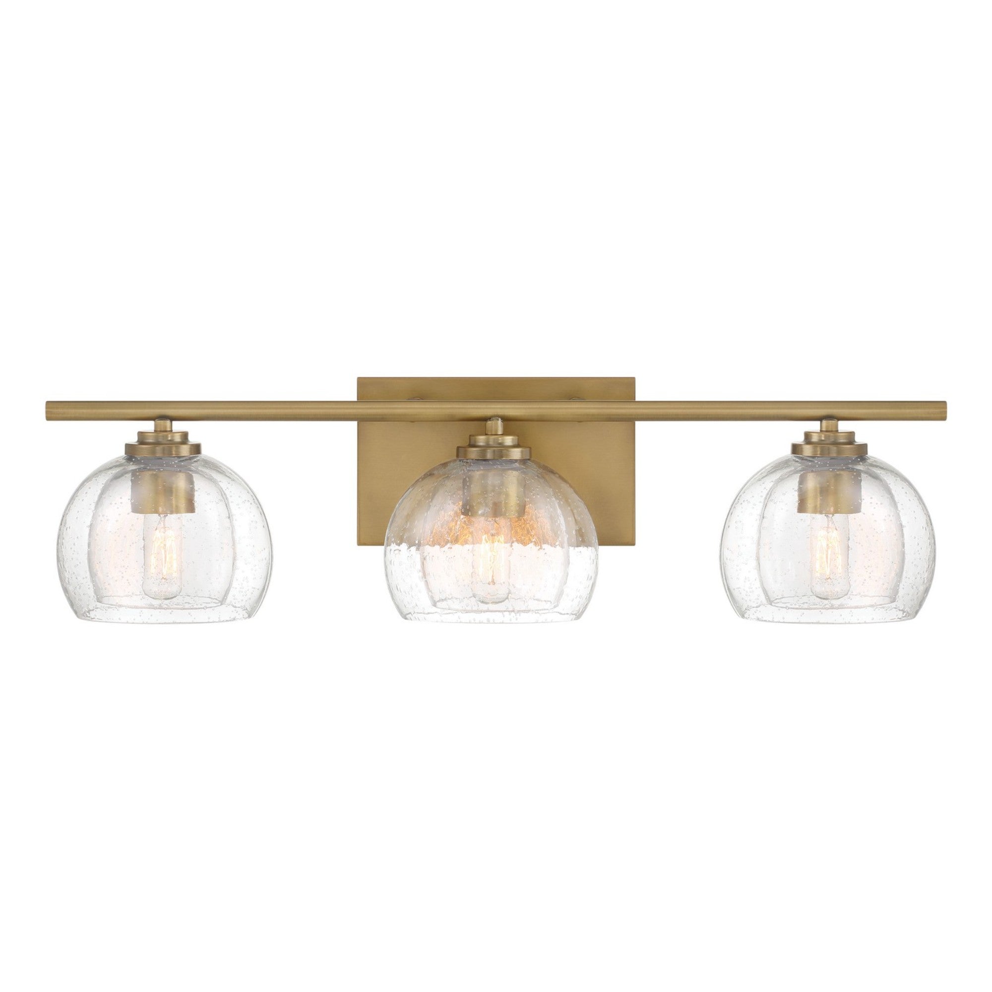 Glint 24" 3-Light Bath Vanity, Legacy Brass Finish - Bees Lighting