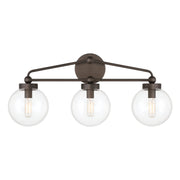 Stella 24" 3-Light Bath Vanity, Dark Bronze Finish - Bees Lighting