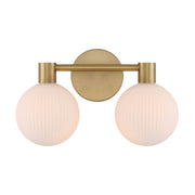Fenton 15" 2-Light Bath Vanity, Legacy Brass Finish - Bees Lighting