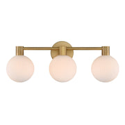 Fenton 24" 3-Light Bath Vanity, Legacy Brass Finish - Bees Lighting