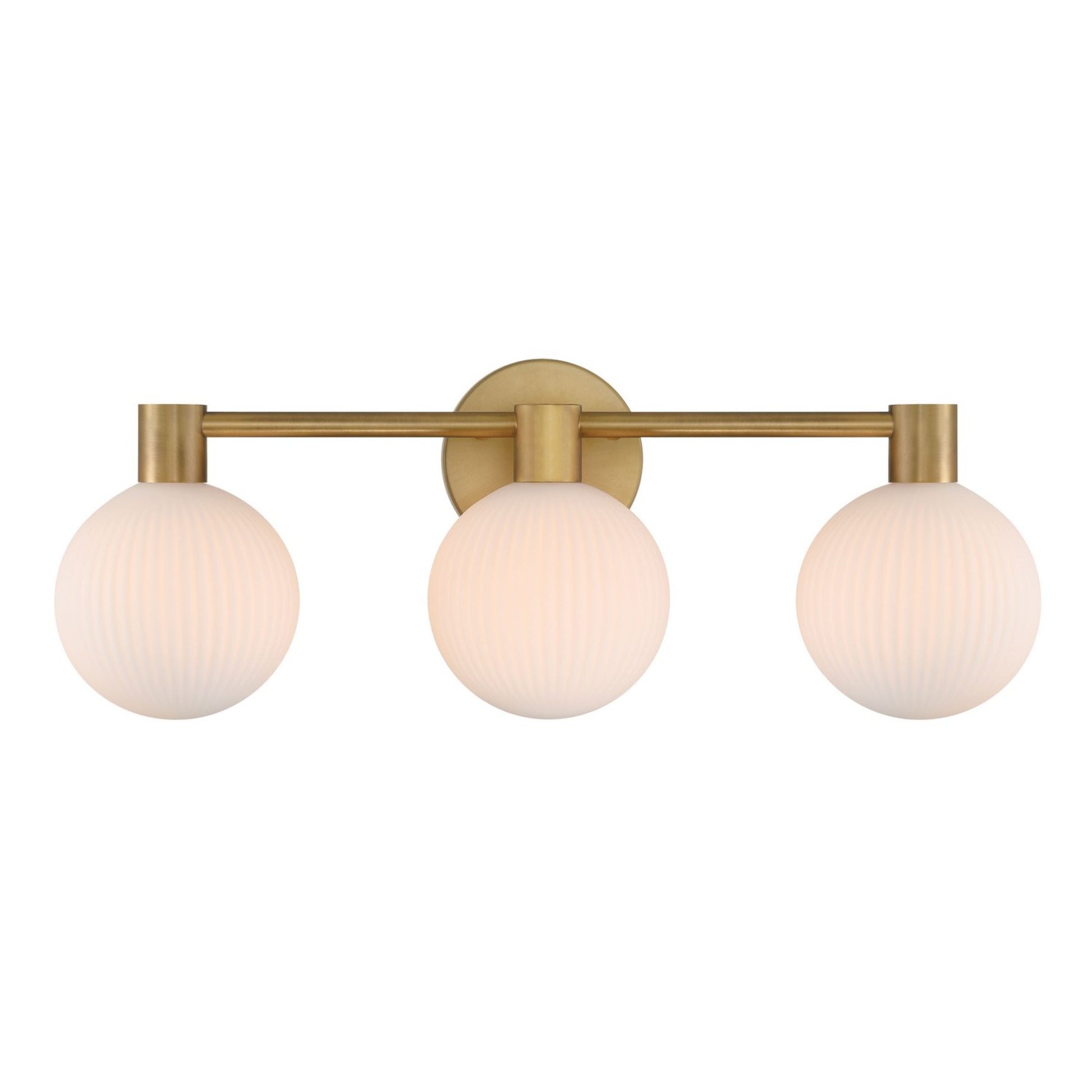 Fenton 24" 3-Light Bath Vanity, Legacy Brass Finish - Bees Lighting