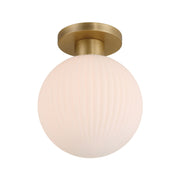 Fenton 12" Flush Mount, Legacy Brass Finish - Bees Lighting