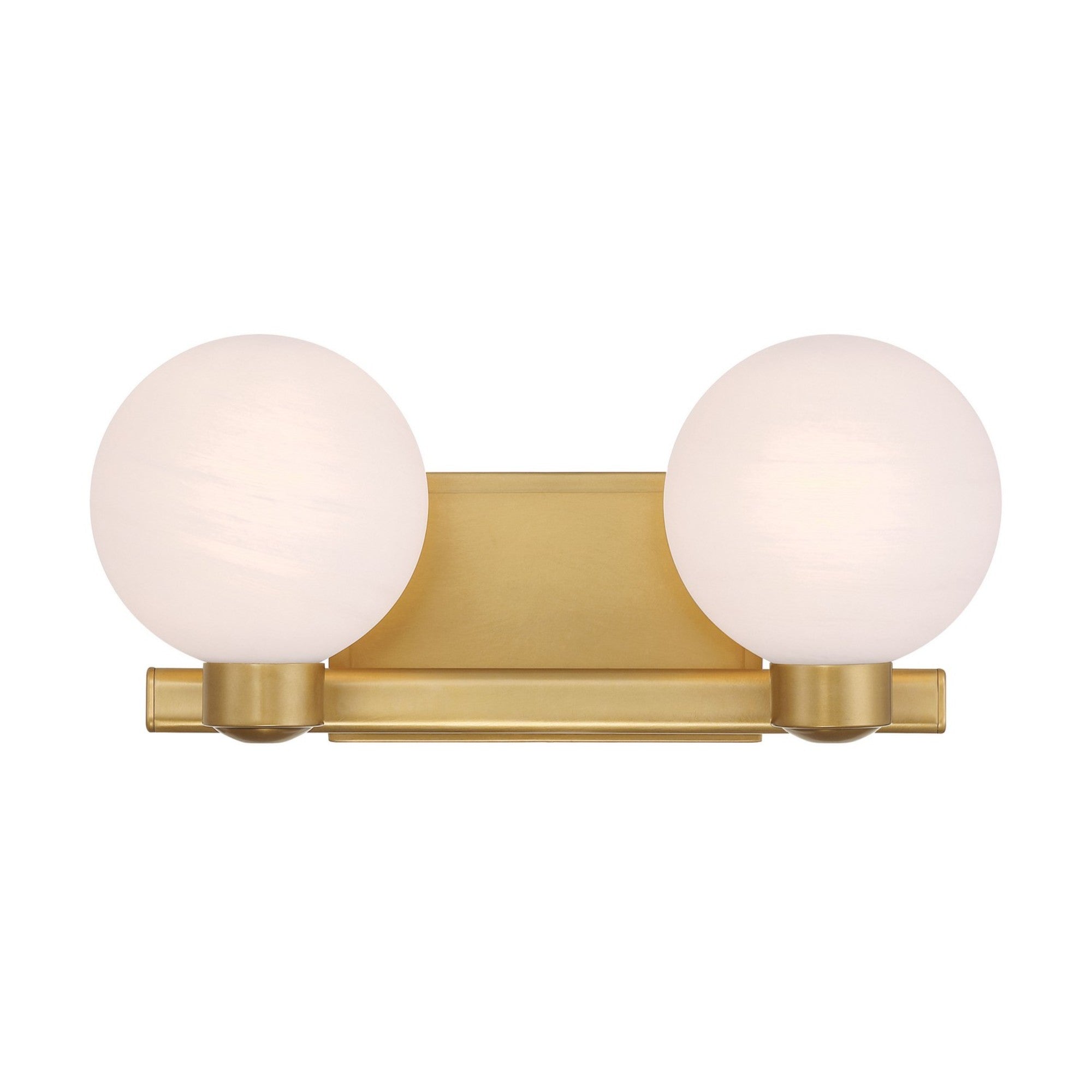 Mooncrest 16" 2-Light Bath Vanity, Legacy Brass Finish - Bees Lighting